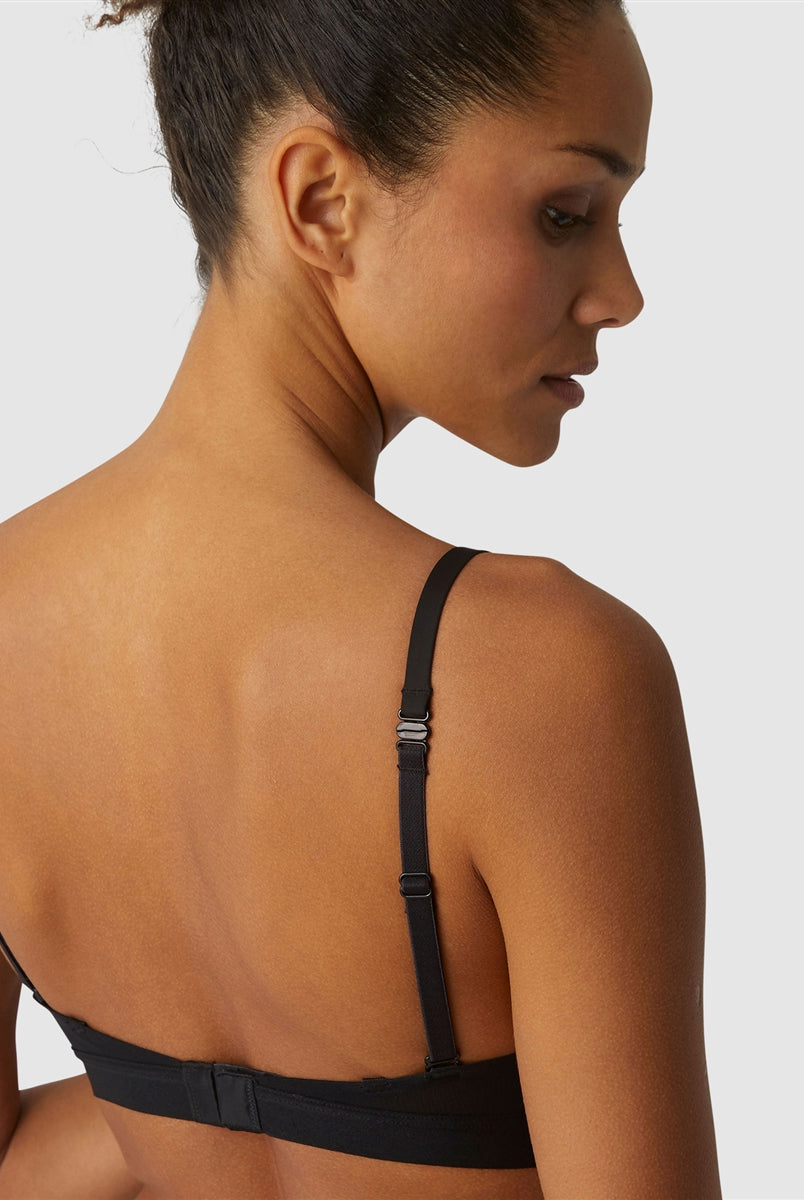 Simone Perele Essentiel Padded Triangle Bra - Black - La Donna