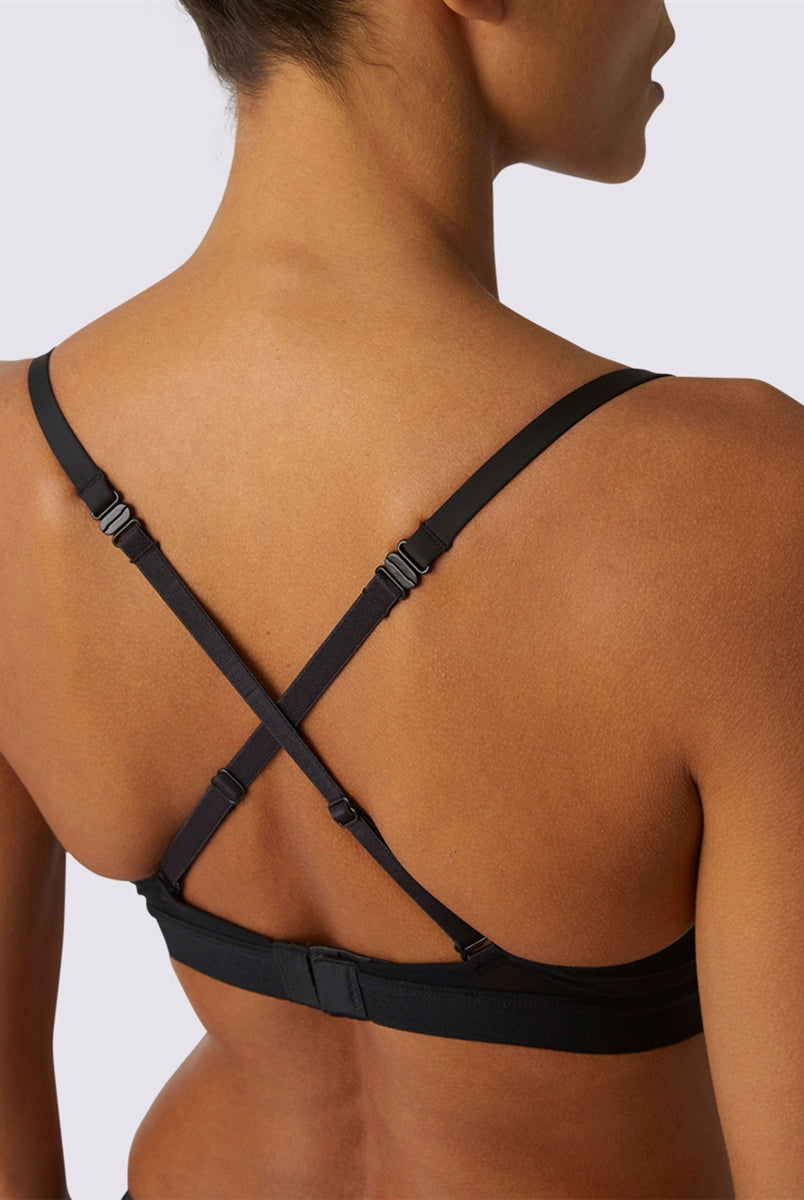Simone Perele Essentiel Padded Triangle Bra - Black - La Donna