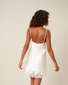 Simone Perele Nocturne Silk Chemise - Natural - La Donna