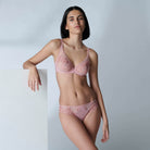 Simone Perele Saga Full Cup Plunge Bra - Verona Pink - La Donna
