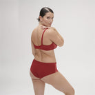 Simone Perele Saga Half Cup Bra - Lipstick Red - La Donna