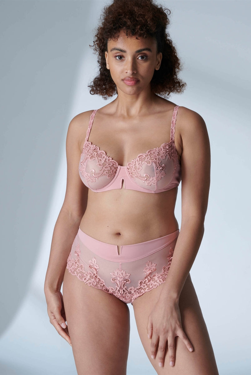Simone Perele Saga Half Cup Bra - Verona Pink - La Donna
