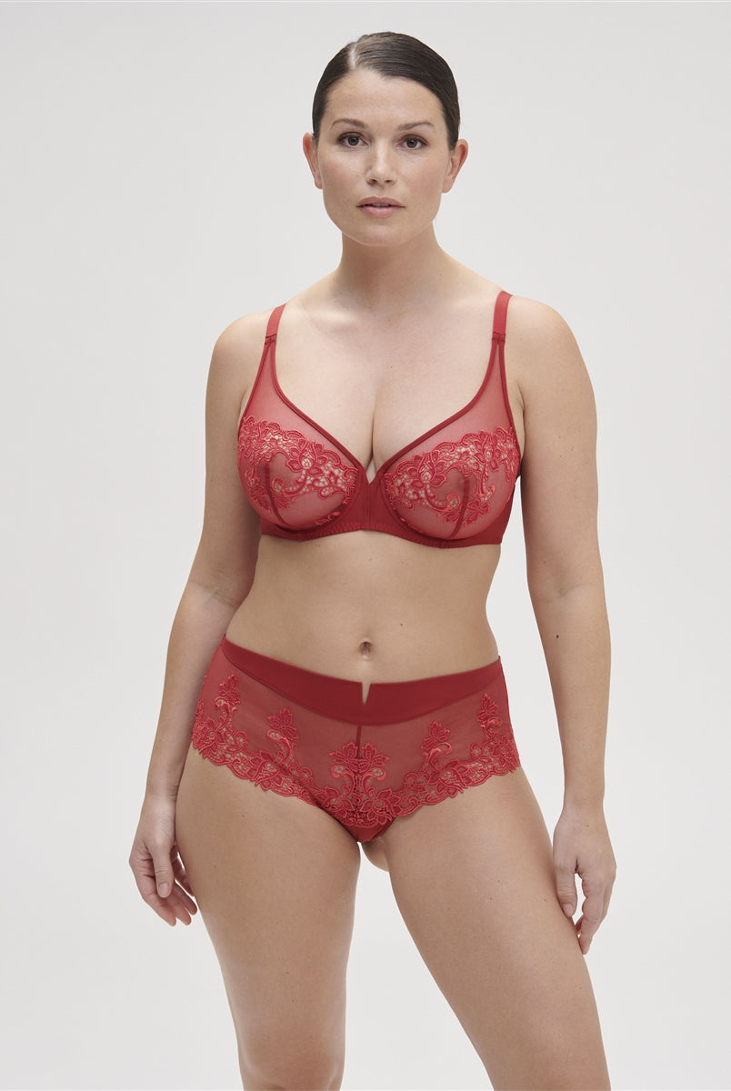 Simone Perele Saga Shorty - Lipstick Red - La Donna