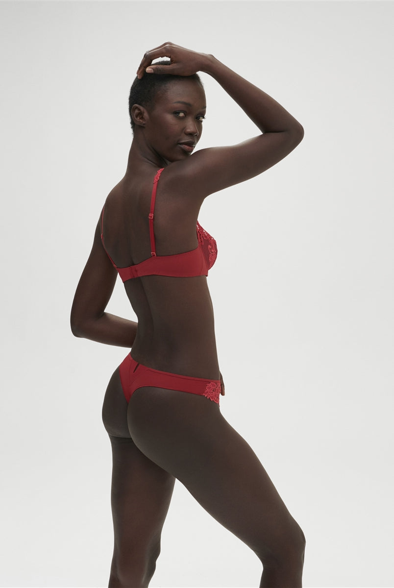 Simone Perele Saga Thong - Lipstick Red - La Donna