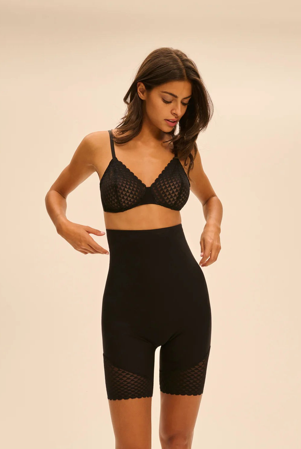 Simone Perele Subtile High Waist Shaper Short - Black - La Donna