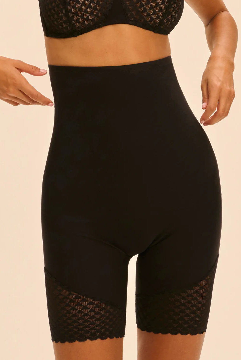 Simone Perele Subtile High Waist Shaper Short - Black - La Donna