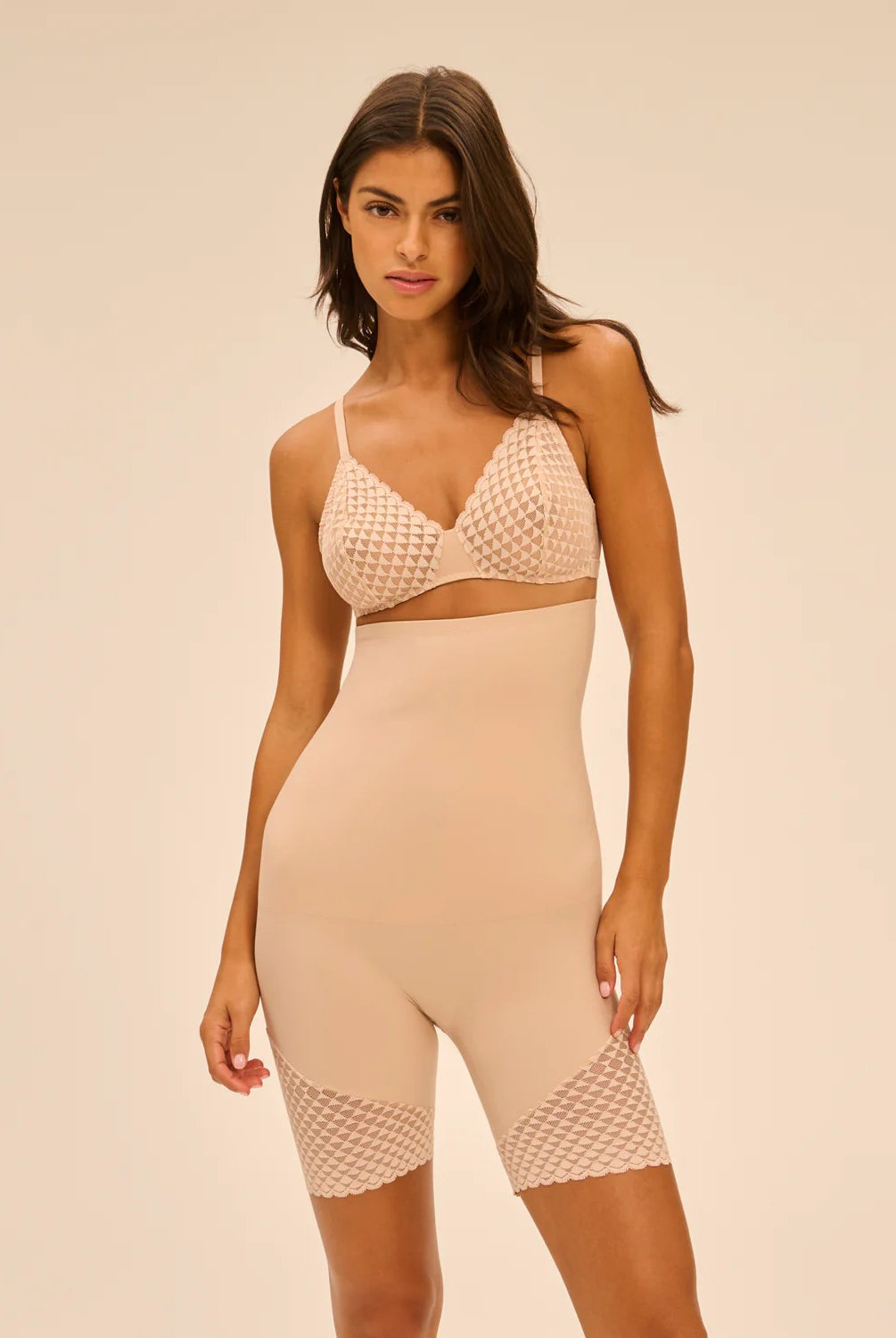 Simone Perele Subtile High Waist Shaper Short - Nude - La Donna