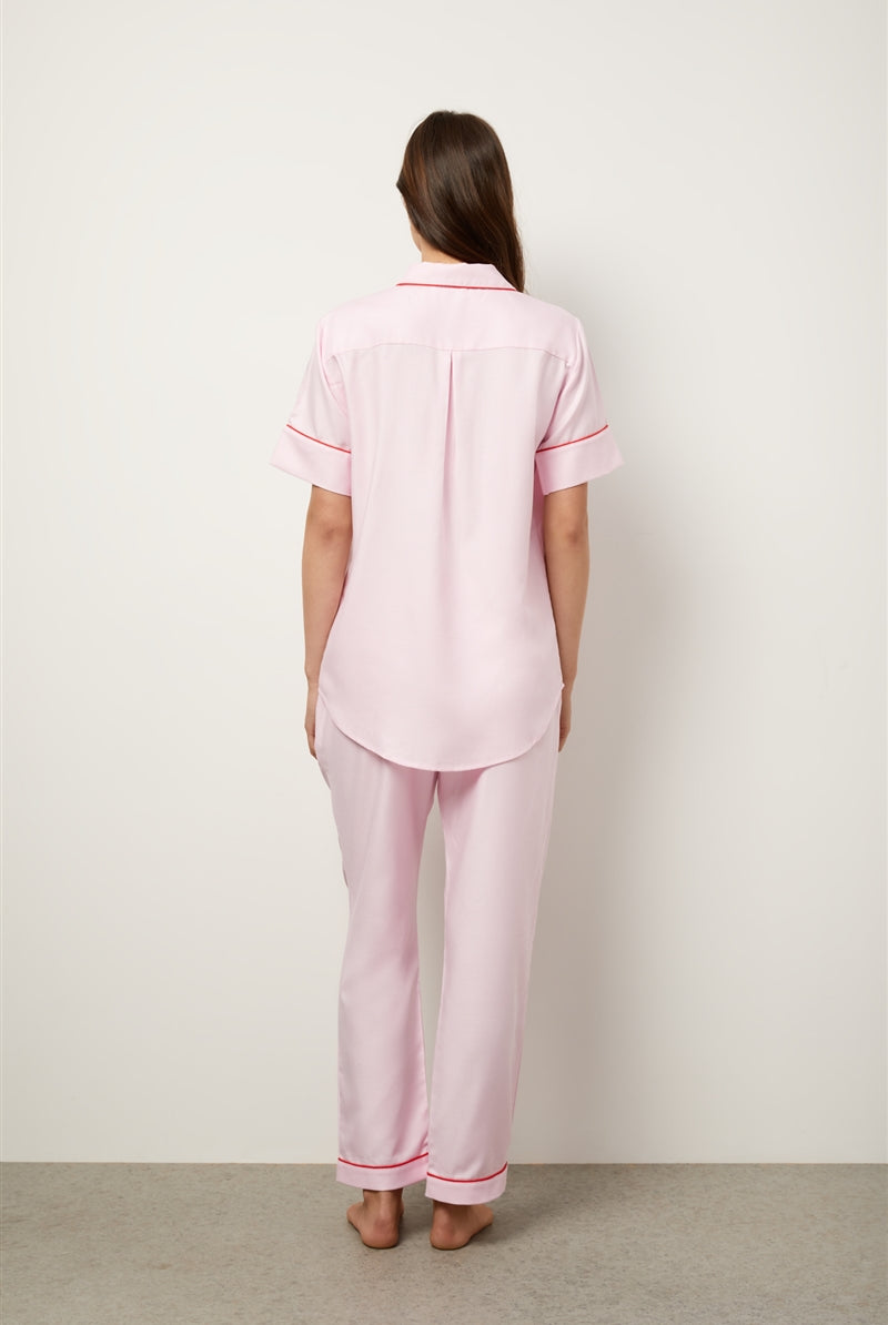 Wanderluxe Scarlett Short Sleeve PJ Set - La Donna