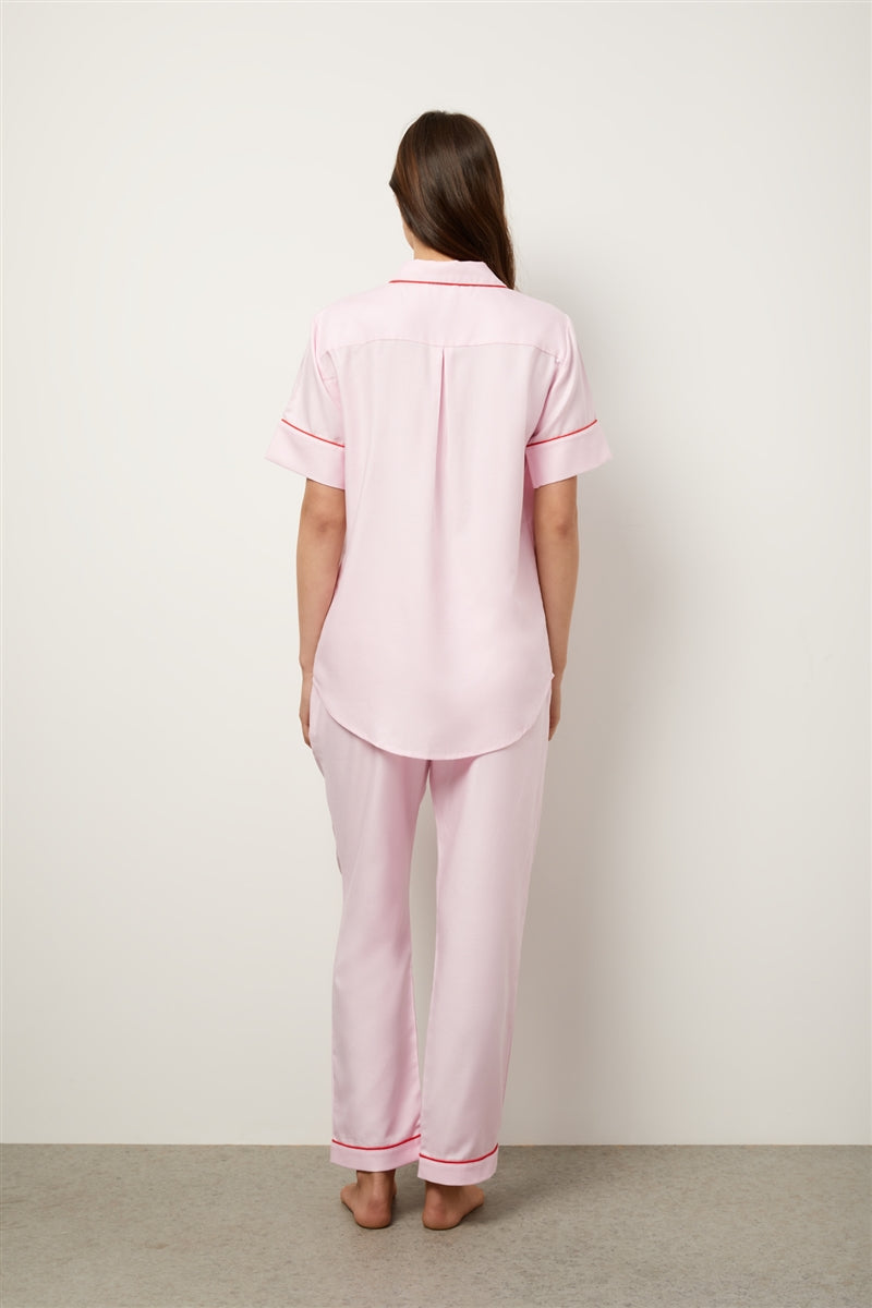 Wanderluxe Scarlett Short Sleeve PJ Set - La Donna