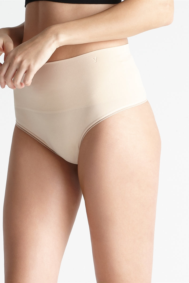 Light nude ultralight seamless high waist shaping thong