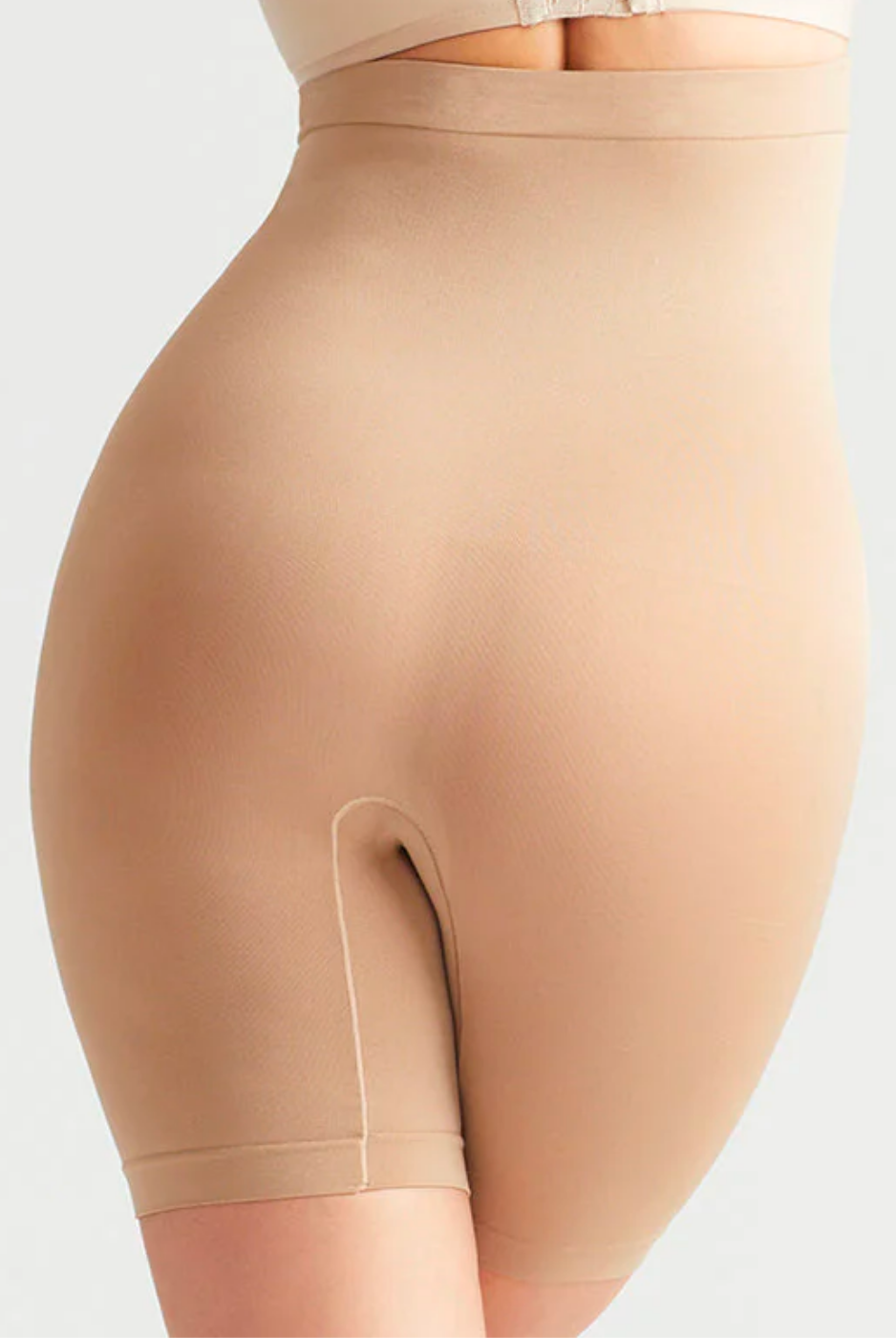 Yummie High Waist Thigh Shaper - Almond - La Donna