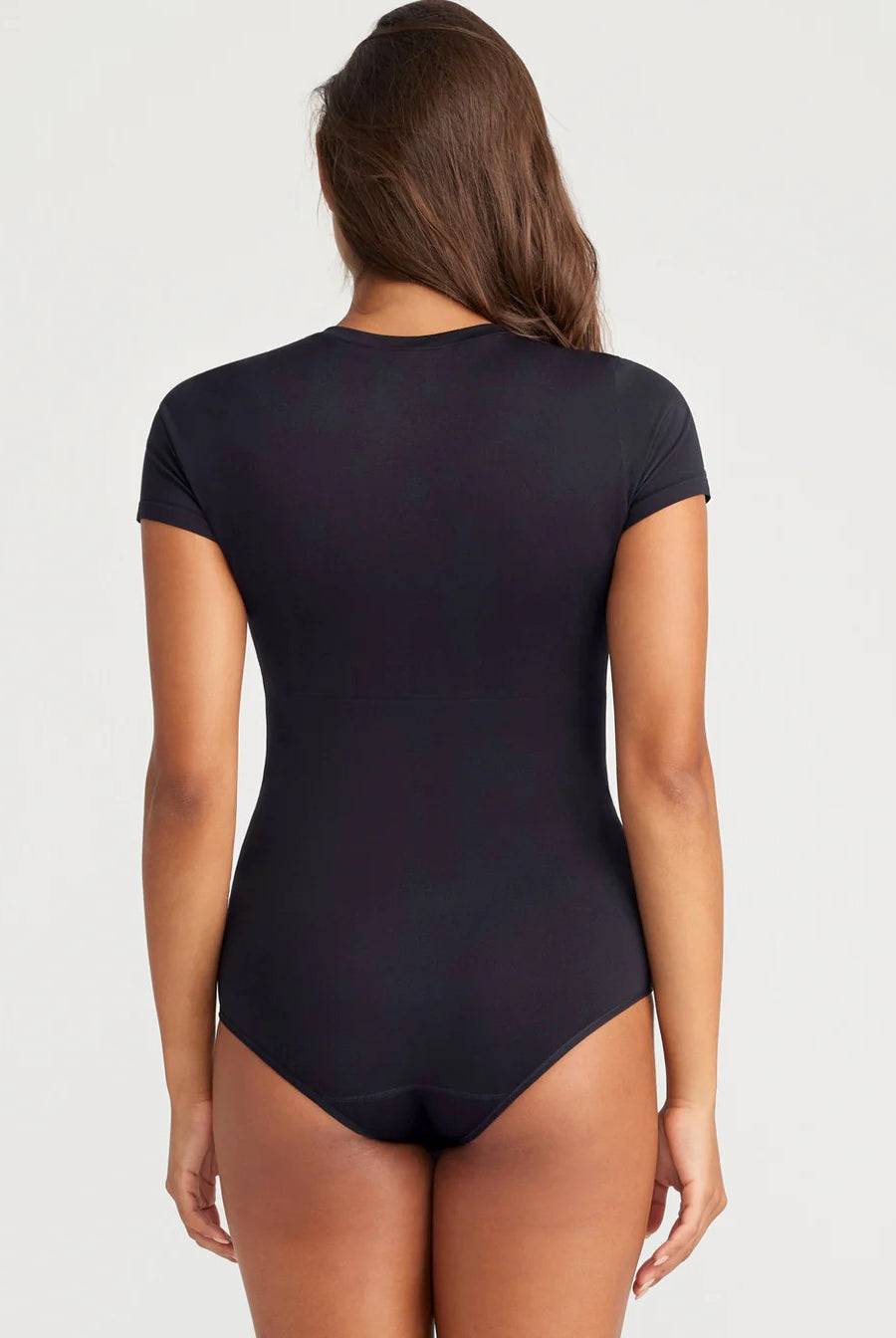 Yummie Lucy Short Sleeve T-Shirt Shaping Bodysuit - La Donna