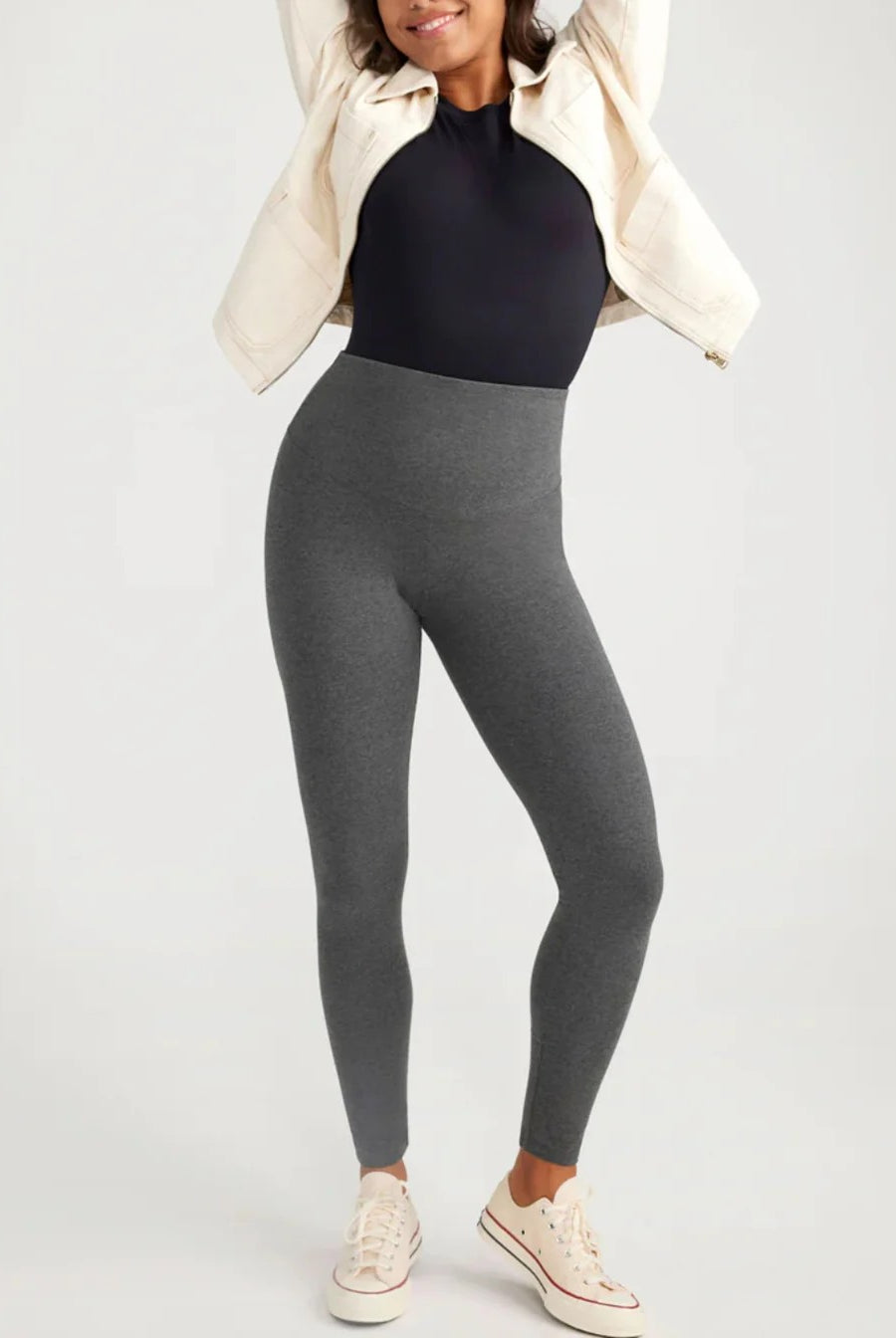 Yummie Lucy Short Sleeve T-Shirt Shaping Bodysuit - La Donna