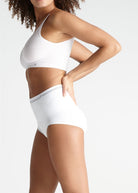 Yummie Seamless Cotton Shaping Brief - White - La Donna