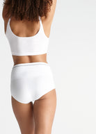 Yummie Seamless Cotton Shaping Brief - White - La Donna