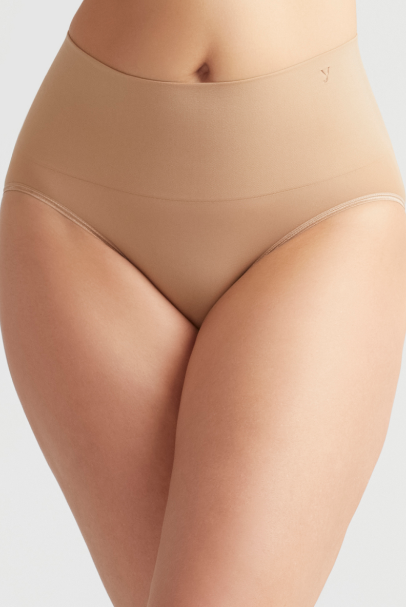 Yummie Ultralight Seamless Shaping Brief - Almond - La Donna