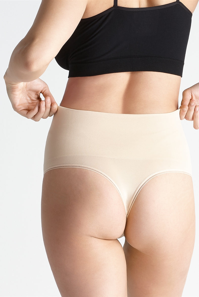 Yummie Ultralight Seamless Shaping Thong - Frappe - La Donna
