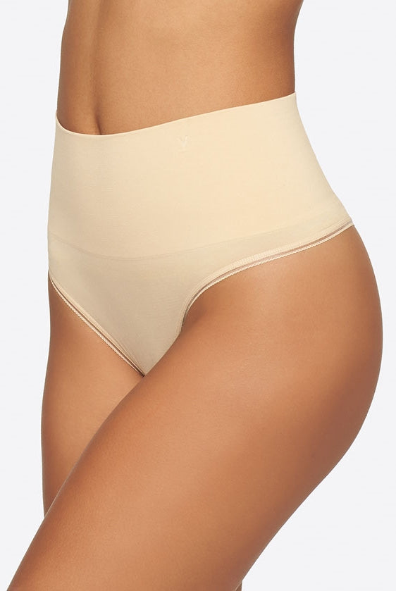 Yummie Ultralight Seamless Shaping Thong - Frappe - La Donna