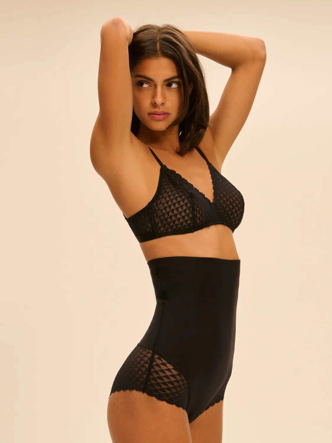 Simone Perele Subtile Wire Free Triangle Bra - Black - La Donna