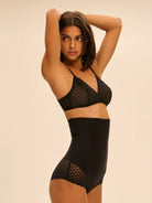 Simone Perele Subtile Wire Free Triangle Bra - Black - La Donna