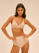Simone Perele Subtile Wire Free Triangle Bra - Peau Rose - La Donna