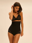 Simone Perele Subtile High Waist Shaping Brief - Black - La Donna