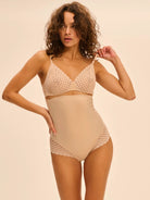 Simone Perele Subtile High Waist Shaping Brief - Nude - La Donna
