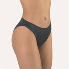 High quality black microfibre plain bikini brief