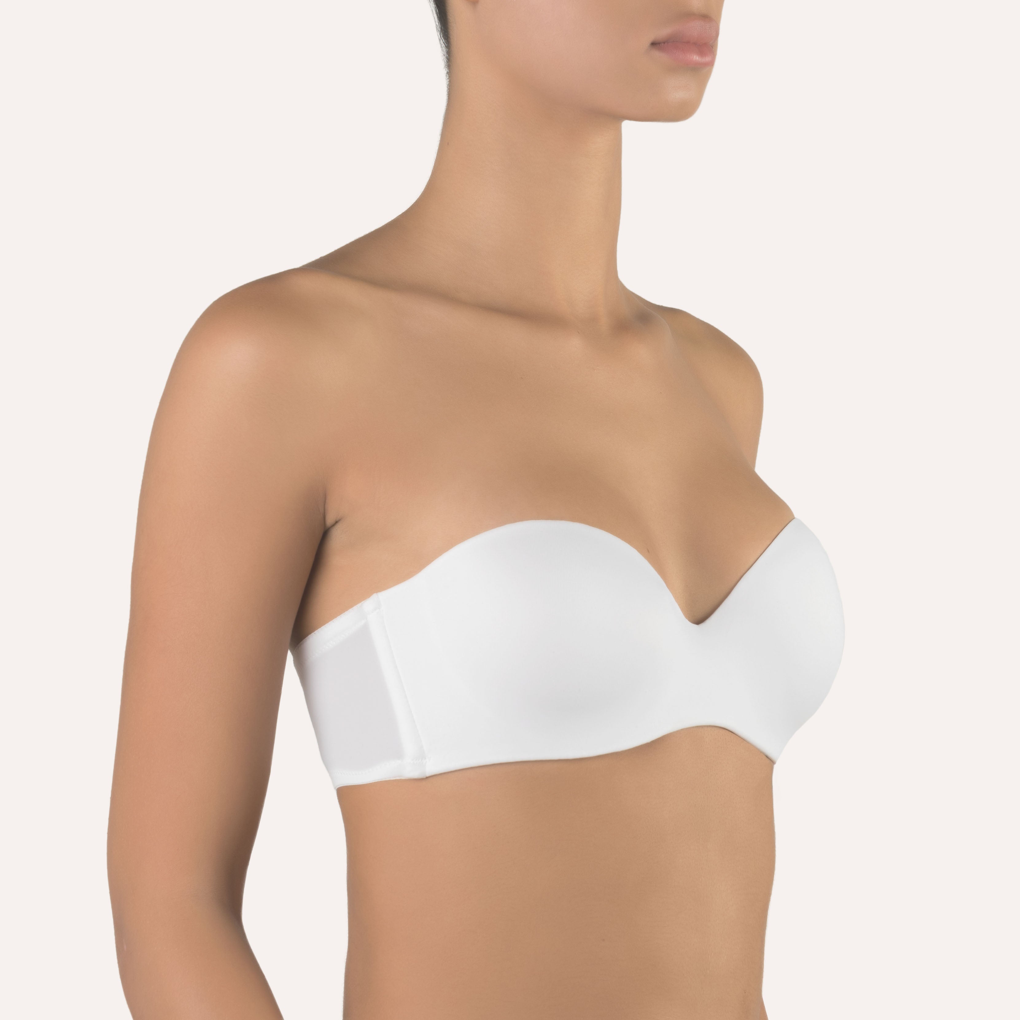 White strapless bra