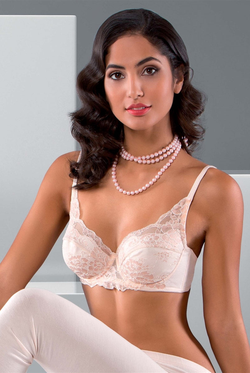 Gorgeous lace full cup bra made from a beautiful viscose and lace with underwire