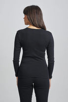 Baselayers Soft Australian Cotton Long Sleeve Top - La Donna
