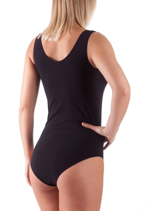 Bellissima Singlet Bodysuit - Black - La Donna