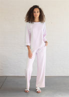 Made from the most beautiful and soft cotton fabric, this luxurious PJ Loungewear set offers absolute comfort featuring pink blush long sleeve and matching pants with drawstring waistband.