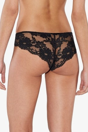 Cut high with a low rise for a leg-lengthening silhouette, these Black Brazilian briefs have a flawless fit beneath close-fit garments.