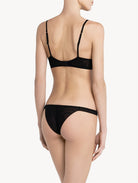 The Bella Brazilian Brief in Black combines a flawless and flattering silhouette with exquisite detailing.