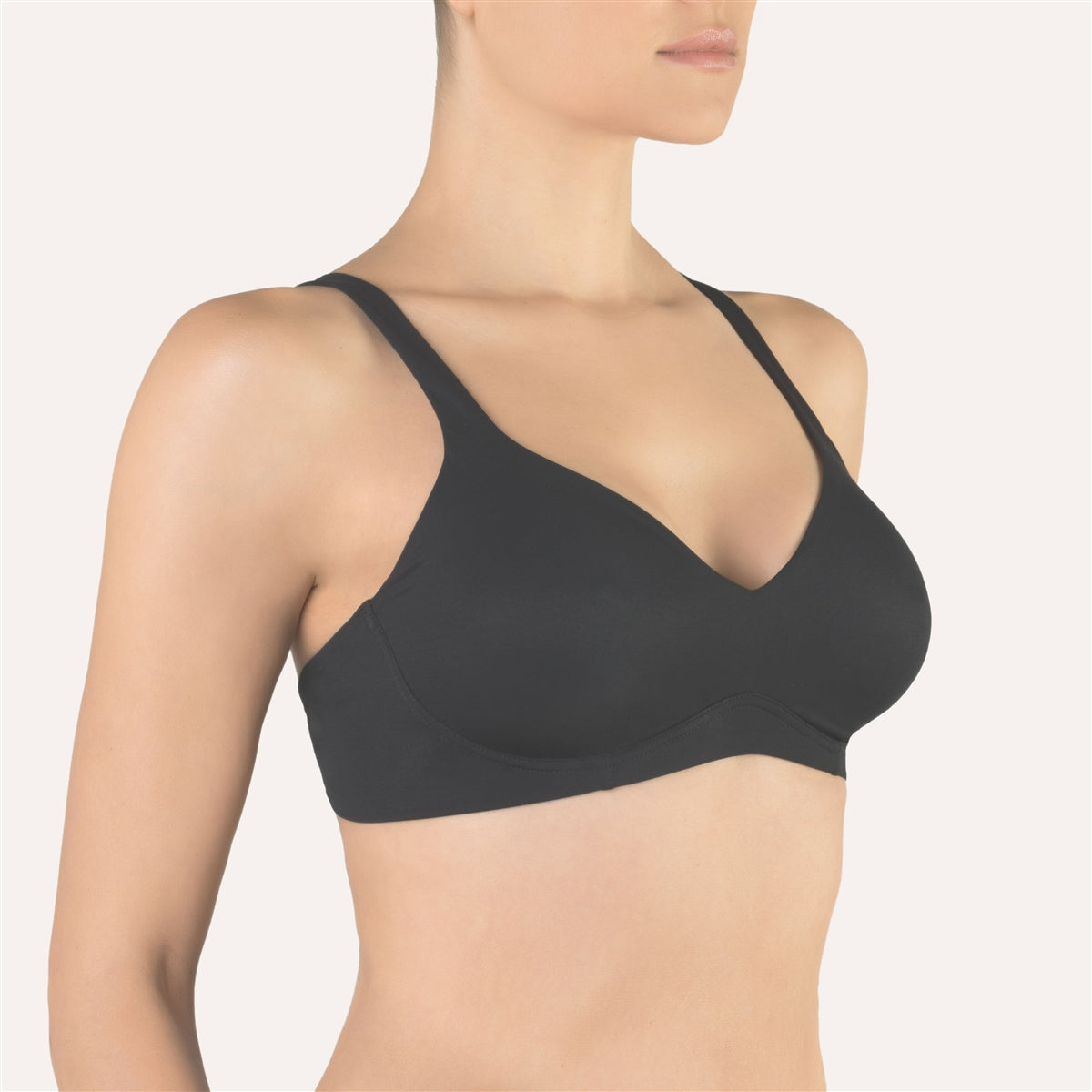 Cotton Club Claretta Bra - Black - La Donna