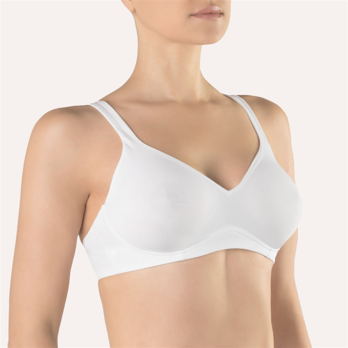 Cotton Club Claretta Bra - White - La Donna