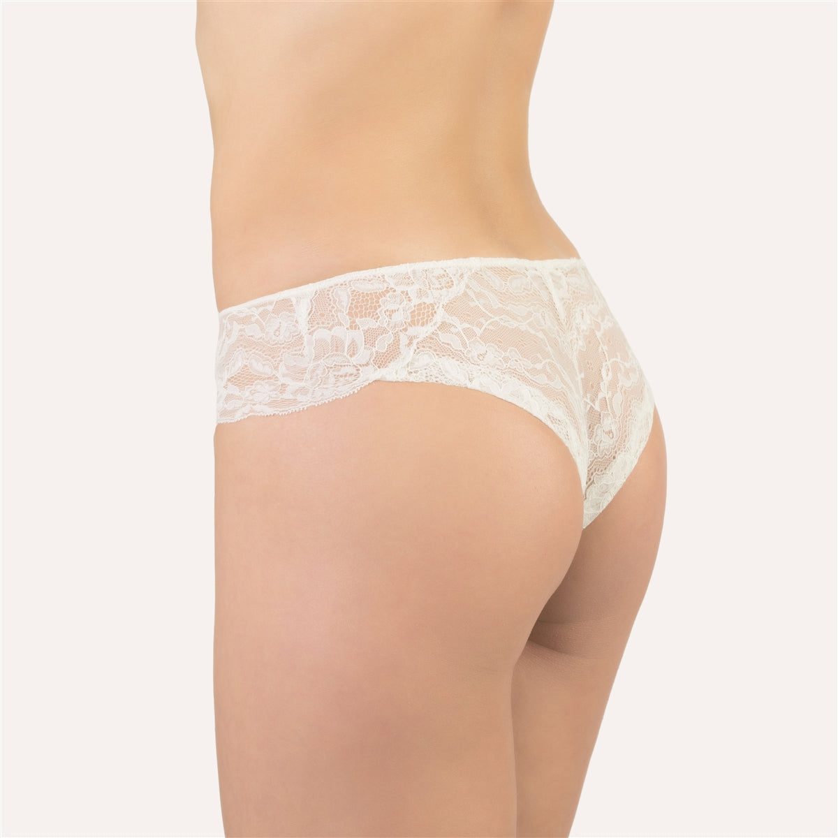 Cotton Club Ginevra Brazilian Brief - Ivory - La Donna