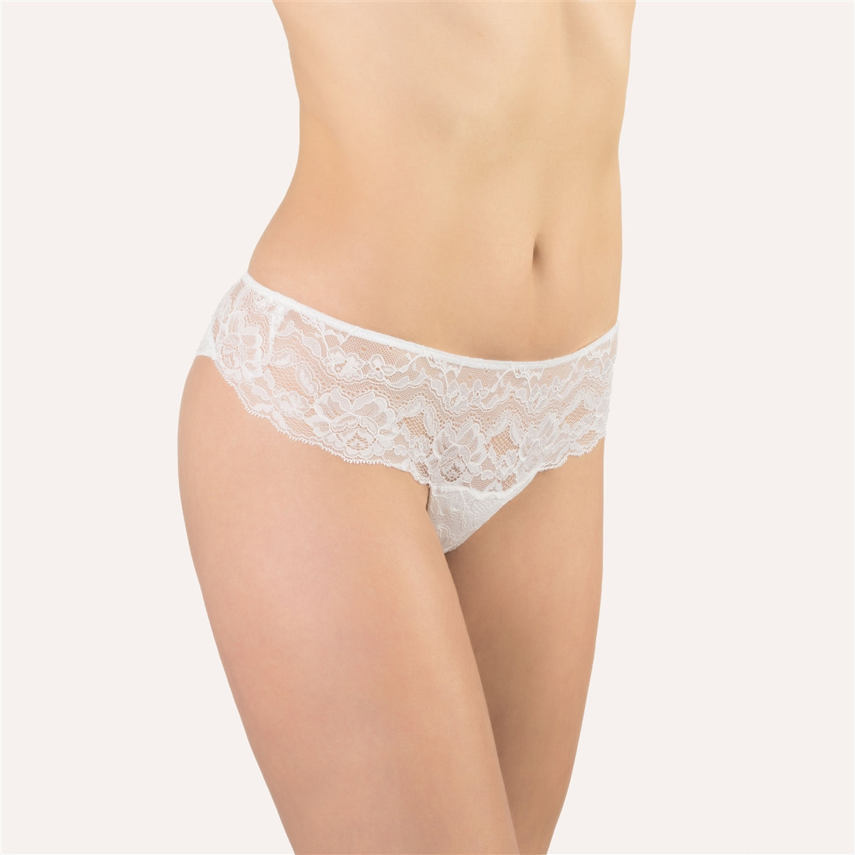 Cotton Club Ginevra Brazilian Brief - White - La Donna