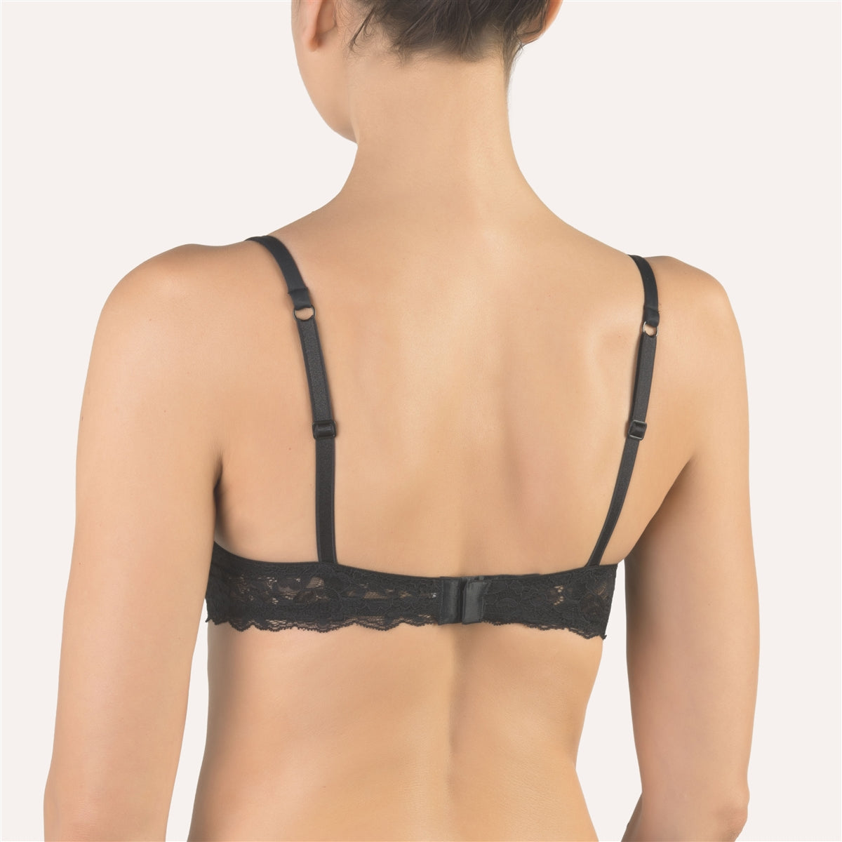 Cotton Club Letizia Push Up Bra - Black - La Donna