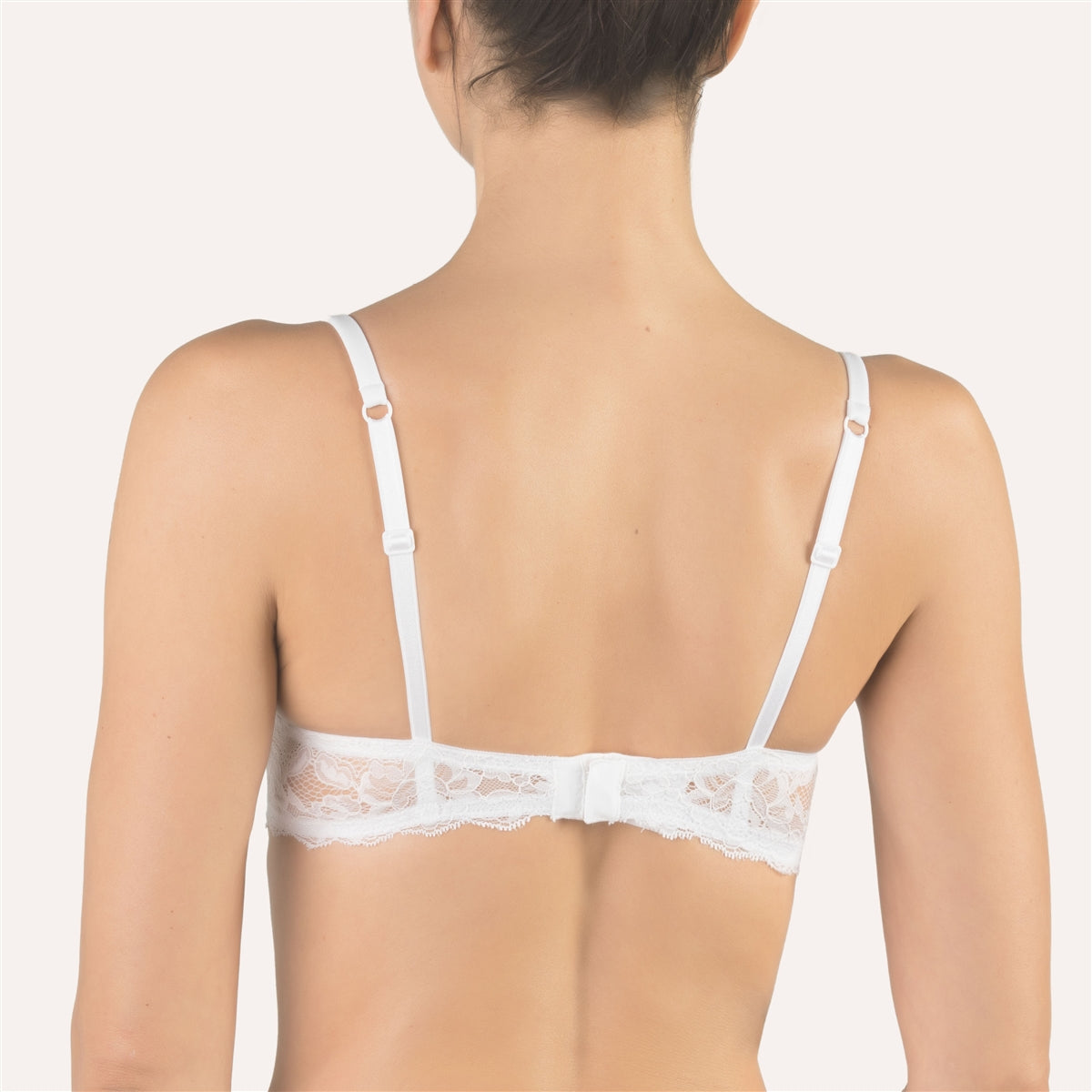 Cotton Club Letizia Push Up Bra - White - La Donna