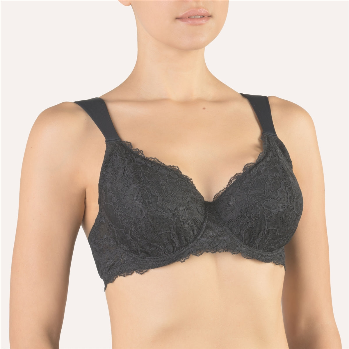 Cotton Club Luisella Bra - Black - La Donna
