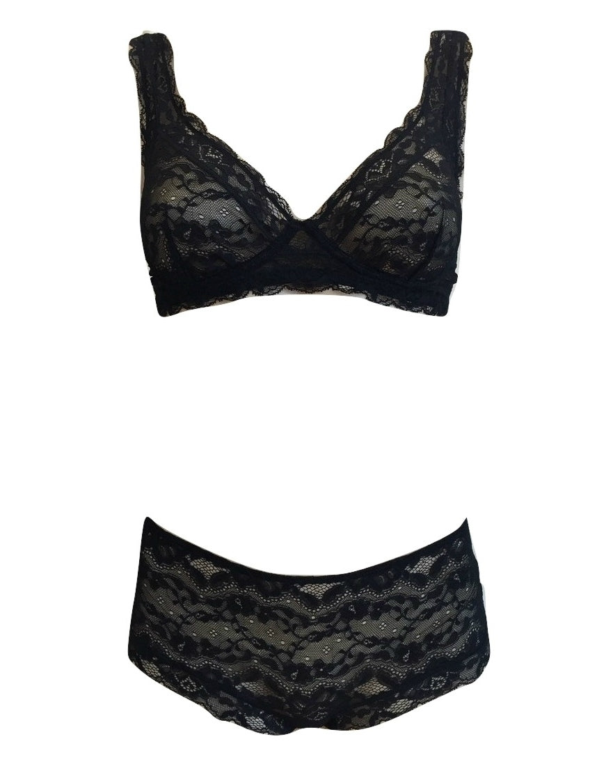 Cotton Club Rosita Short - Black - La Donna