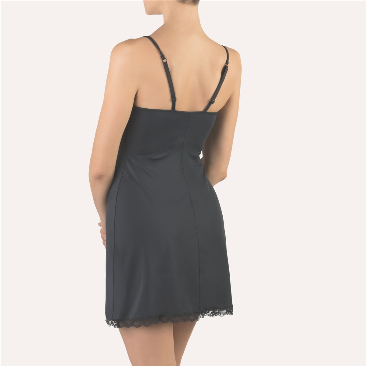Cotton Club Sasha Chemise - Black - La Donna