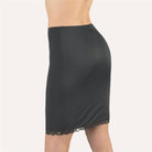Cotton Club Wanda Half Slip- Black - La Donna