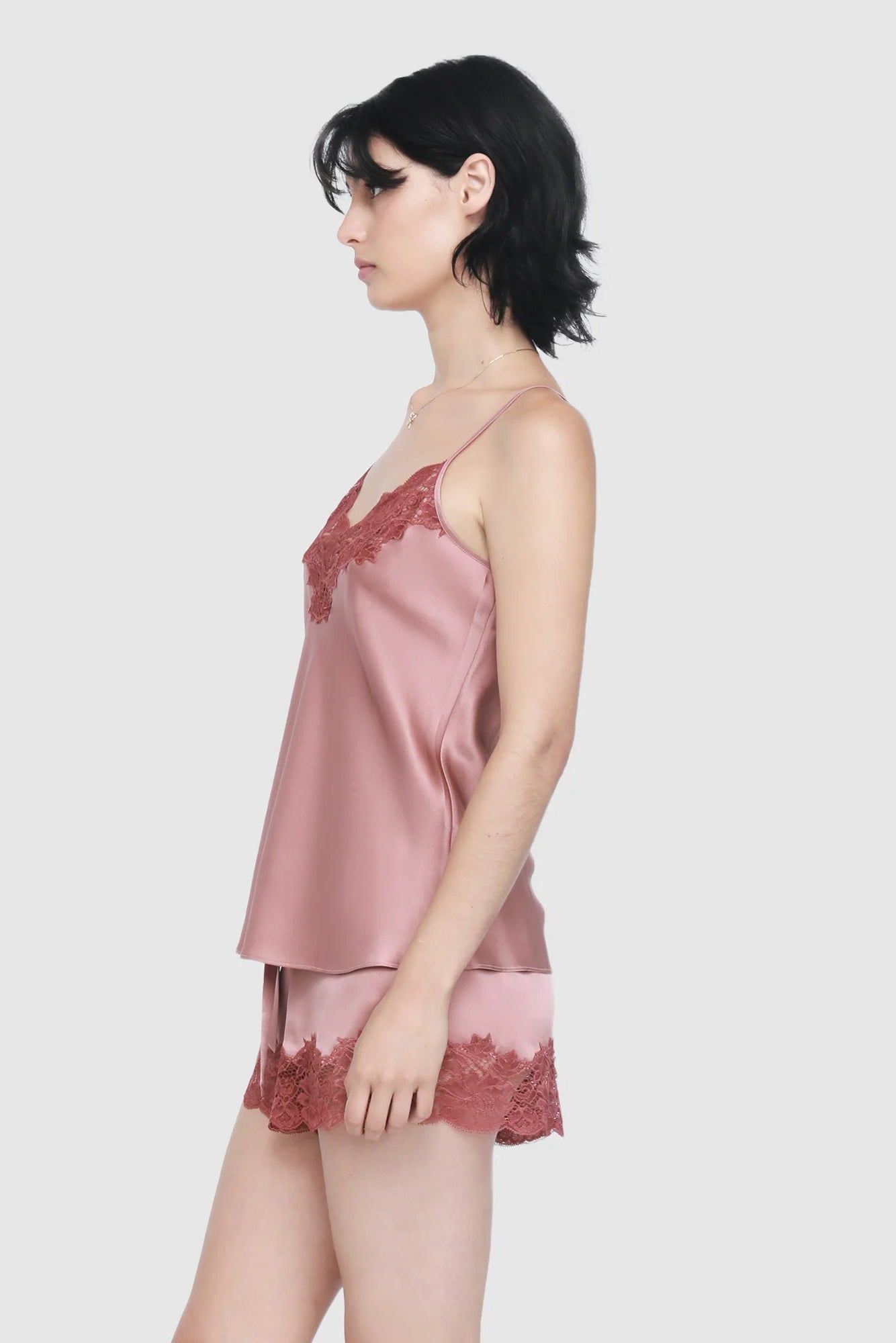 Ginia Silk Lace Cami - La Donna