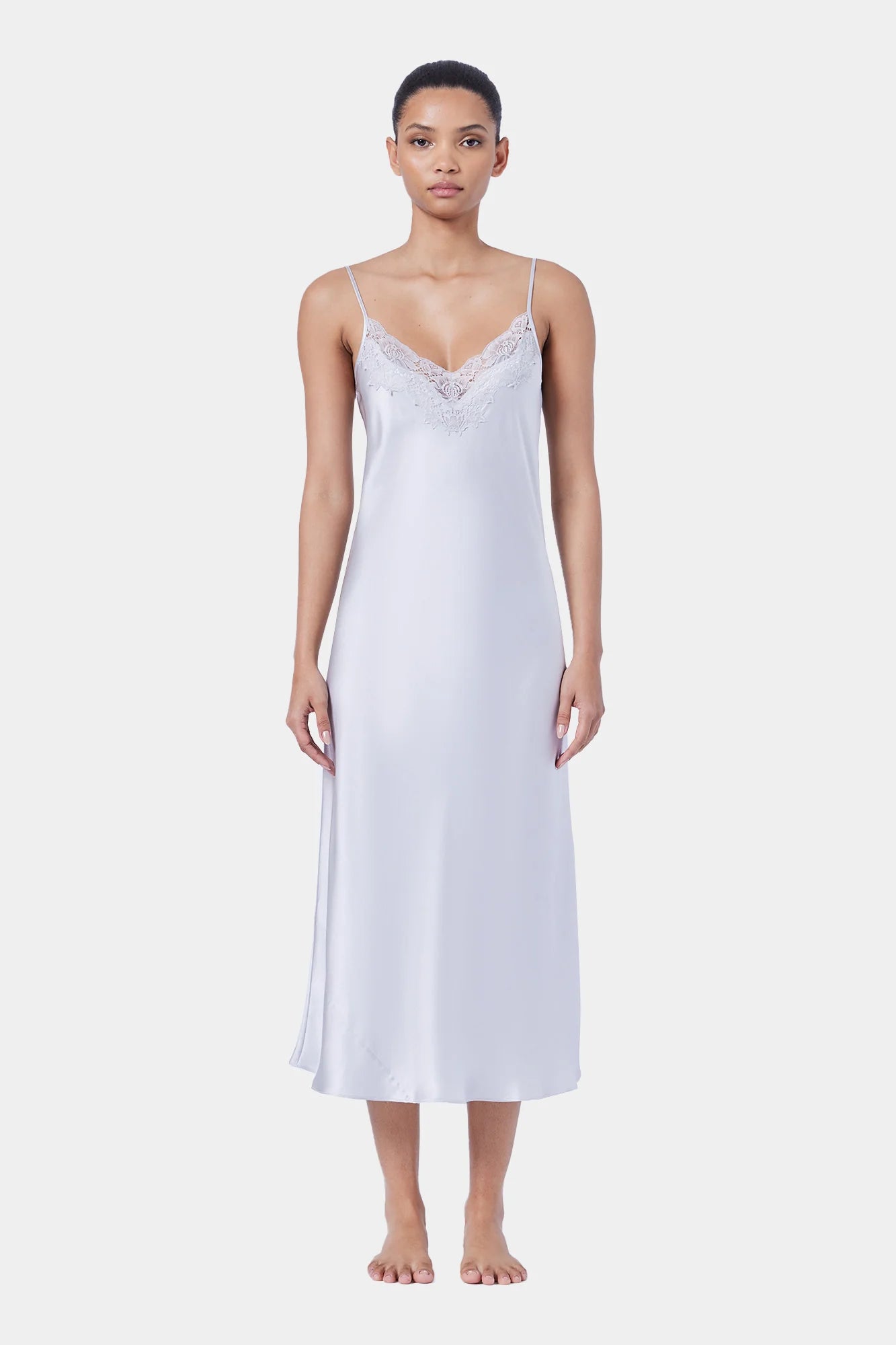 Ginia Silk Lace Slip - La Donna