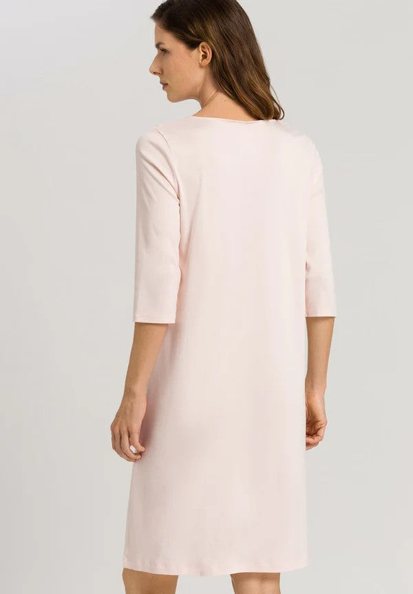 Hanro Moments 3/4 Sleeve Cotton Nightdress - La Donna