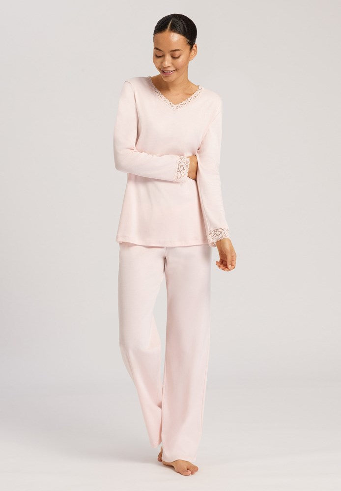 Hanro Moments Long Sleeve Cotton Pyjama Set - La Donna