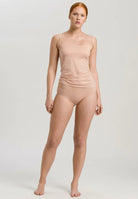 Hanro Ultralight Midi Cotton Briefs - Beige - La Donna